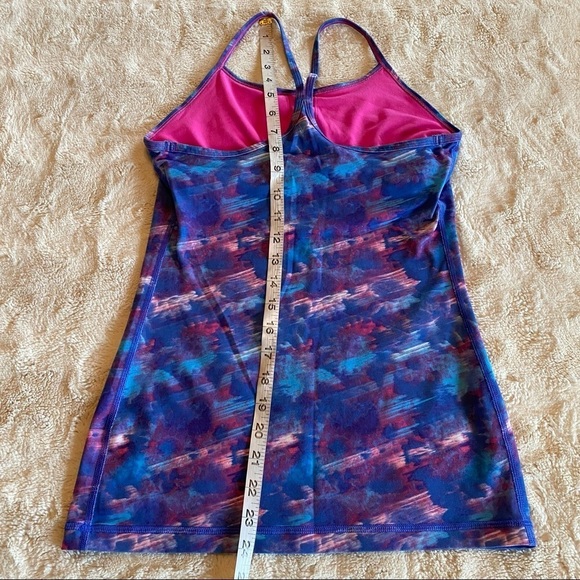 Lululemon Sz 14 Blue Pink T back tank - Picture 5 of 6